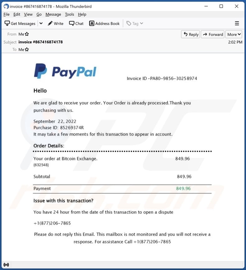 The Bitcoin Exchange PayPal Invoice Scam, Explained