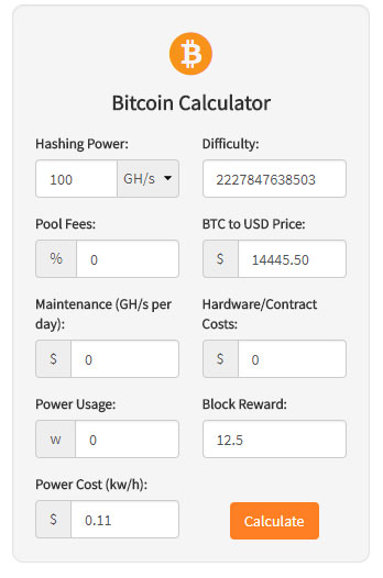 #1 Bitcoin Mining Calculator for Hash Rate ( Profits)