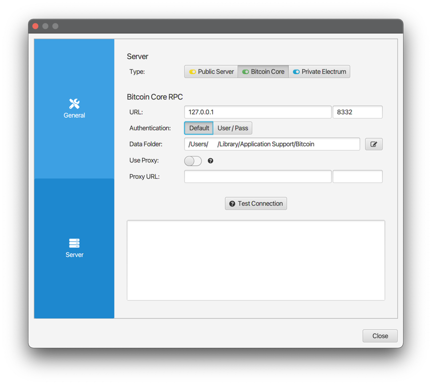 Enable the RPC JSON API with password authentication in Bitcoin Core