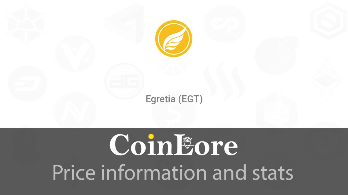 Egretia Egt Price USD today, Chart, News, Prediction