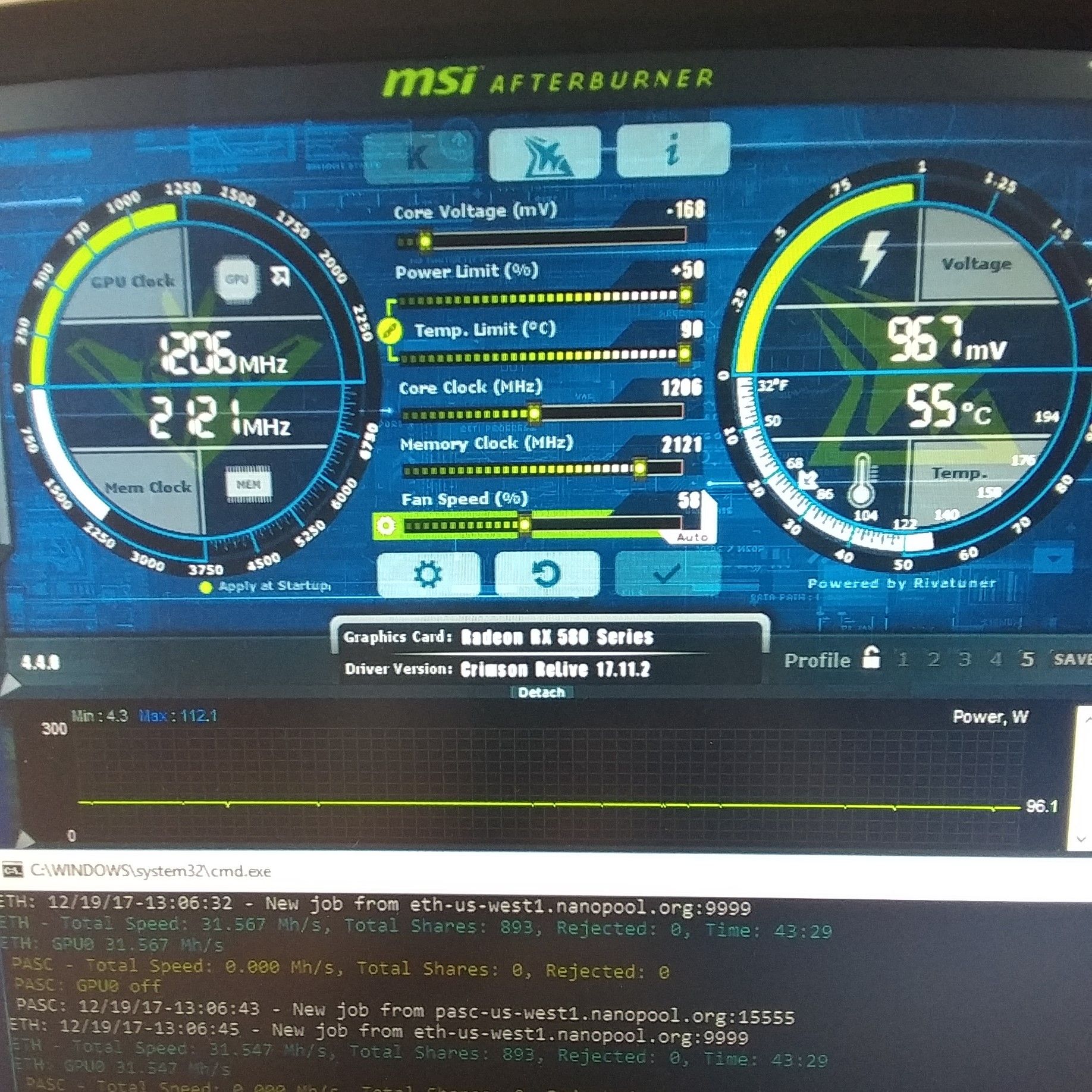 [SOLVED] - Mining with Rx and Rx but can't OC Memory | Tom's Hardware Forum