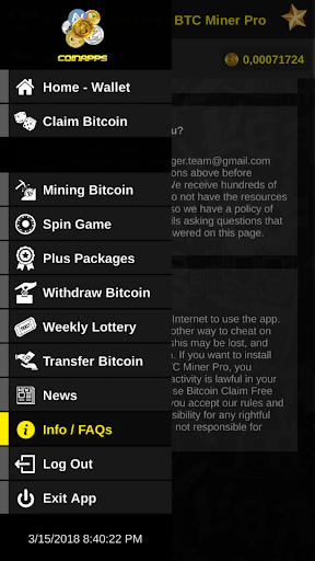 Download free Bitcoin Claim Free - BTC Miner Pro APK for Android