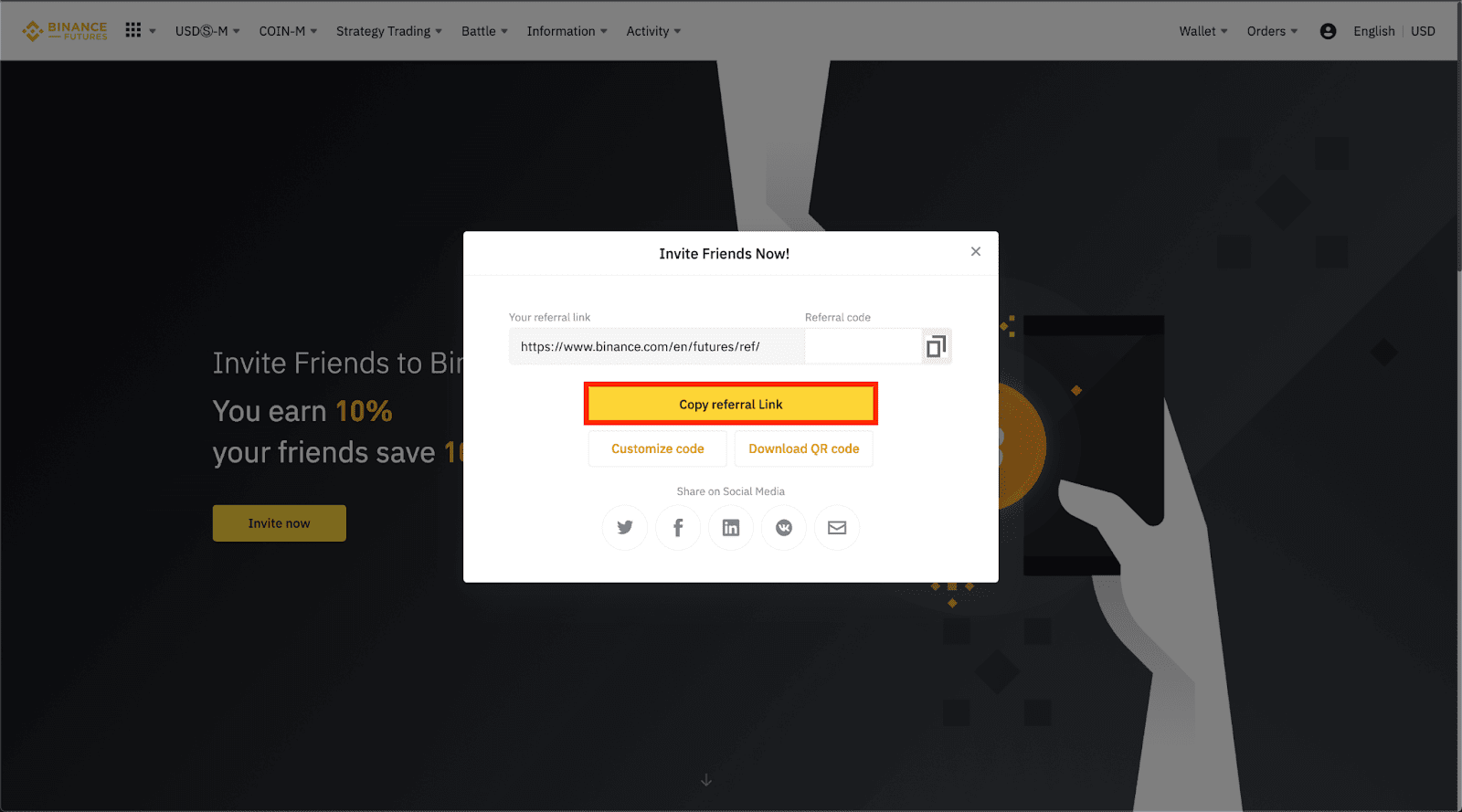 Binance Referral ID in ASYQFPUG (20% OFF + bonus)