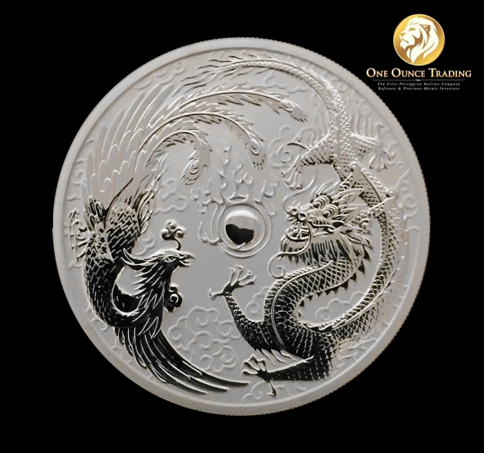 $1 DRAGON and Phoenix 1oz Silver Coin By Perth Mint PCGS Slabbed MS70 $ - PicClick AU