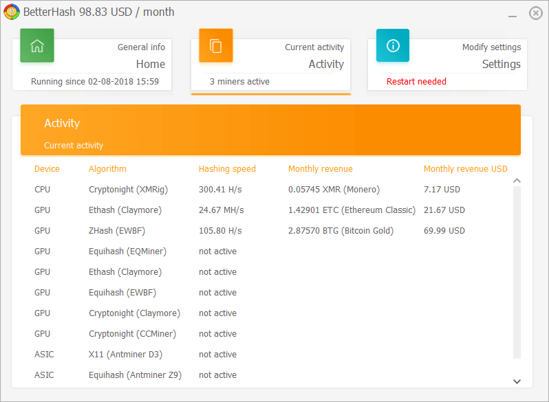 Mining calculator for GPUs - coinlog.fun