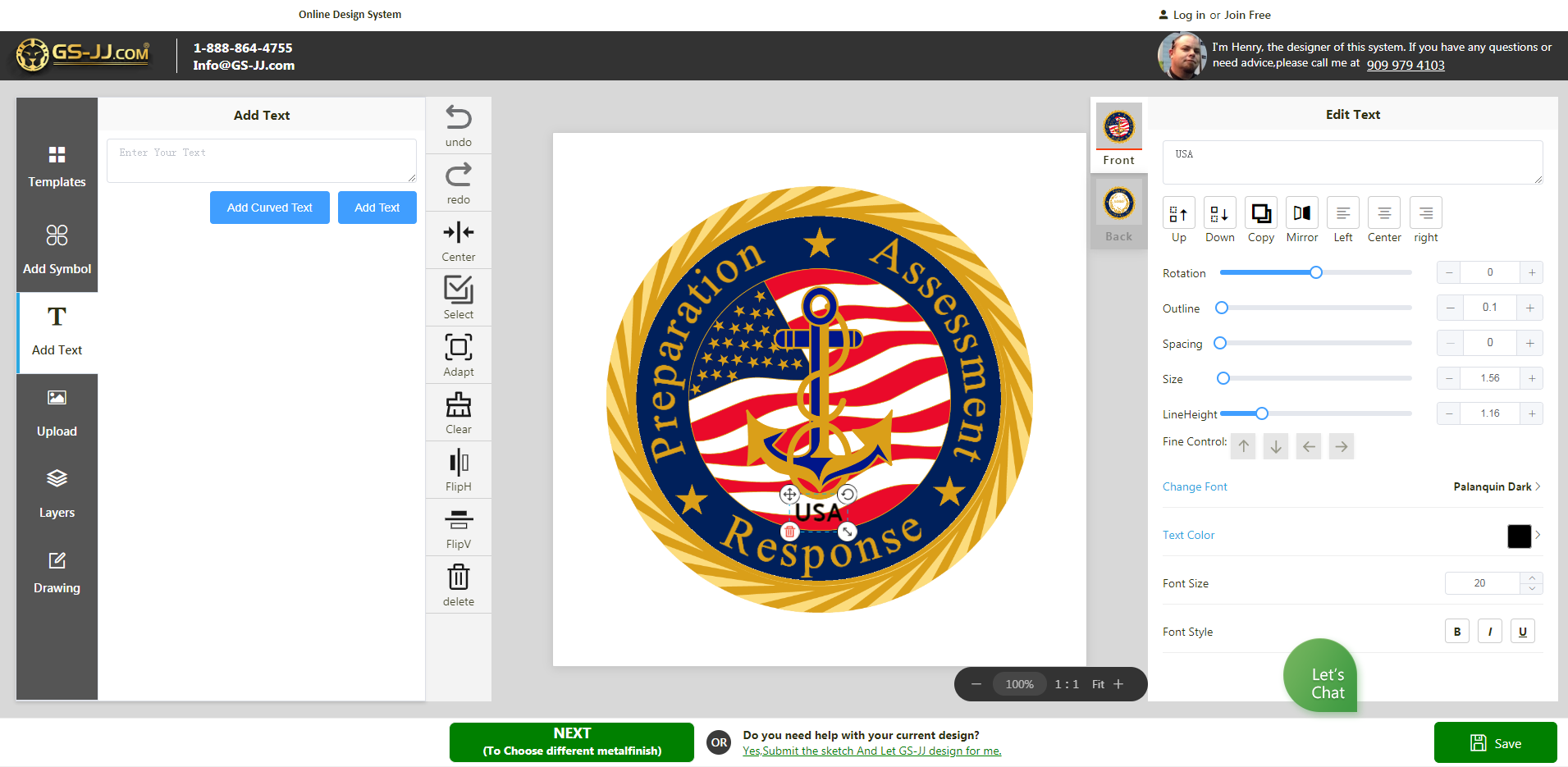 Challenge Coin Design Template - Signature Coins