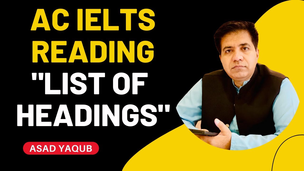 Master IELTS Reading: Asad Yaqub's Logical Approach