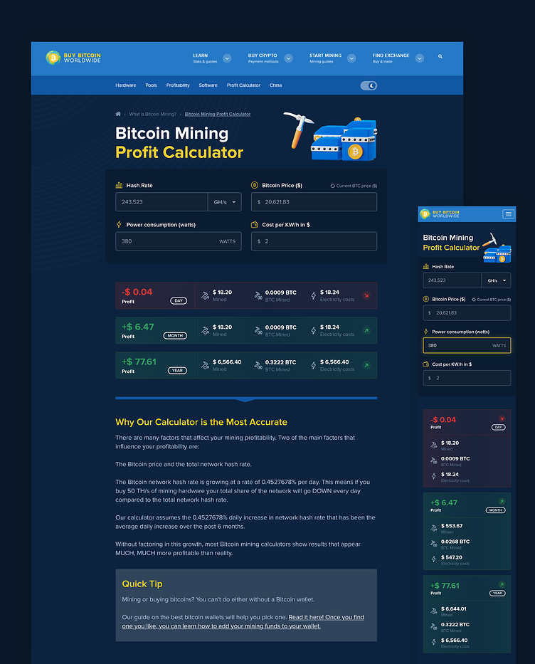 Bitcoin Mining Calculator – Cryptocurrency News | Bitcoin News | Cryptonews | DC coinlog.fun