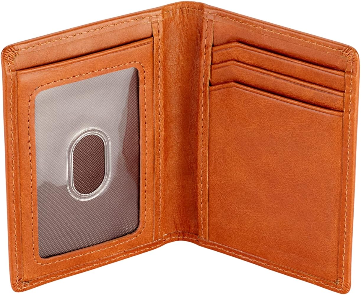 Slim RFID Card Holder ID Wallet in Top Grain Leather – Forrest & Harold