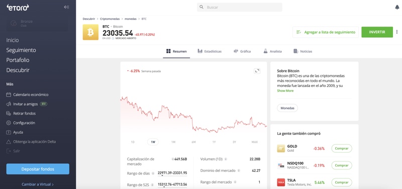 Buy Bitcoin on eToro: Step-by-step | ecoinomy