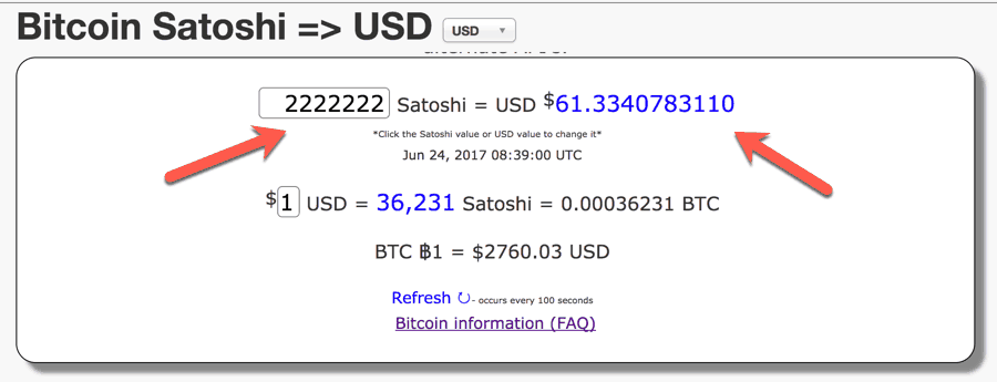 Convert Satoshi to EUR Euro and EUR to Satoshi