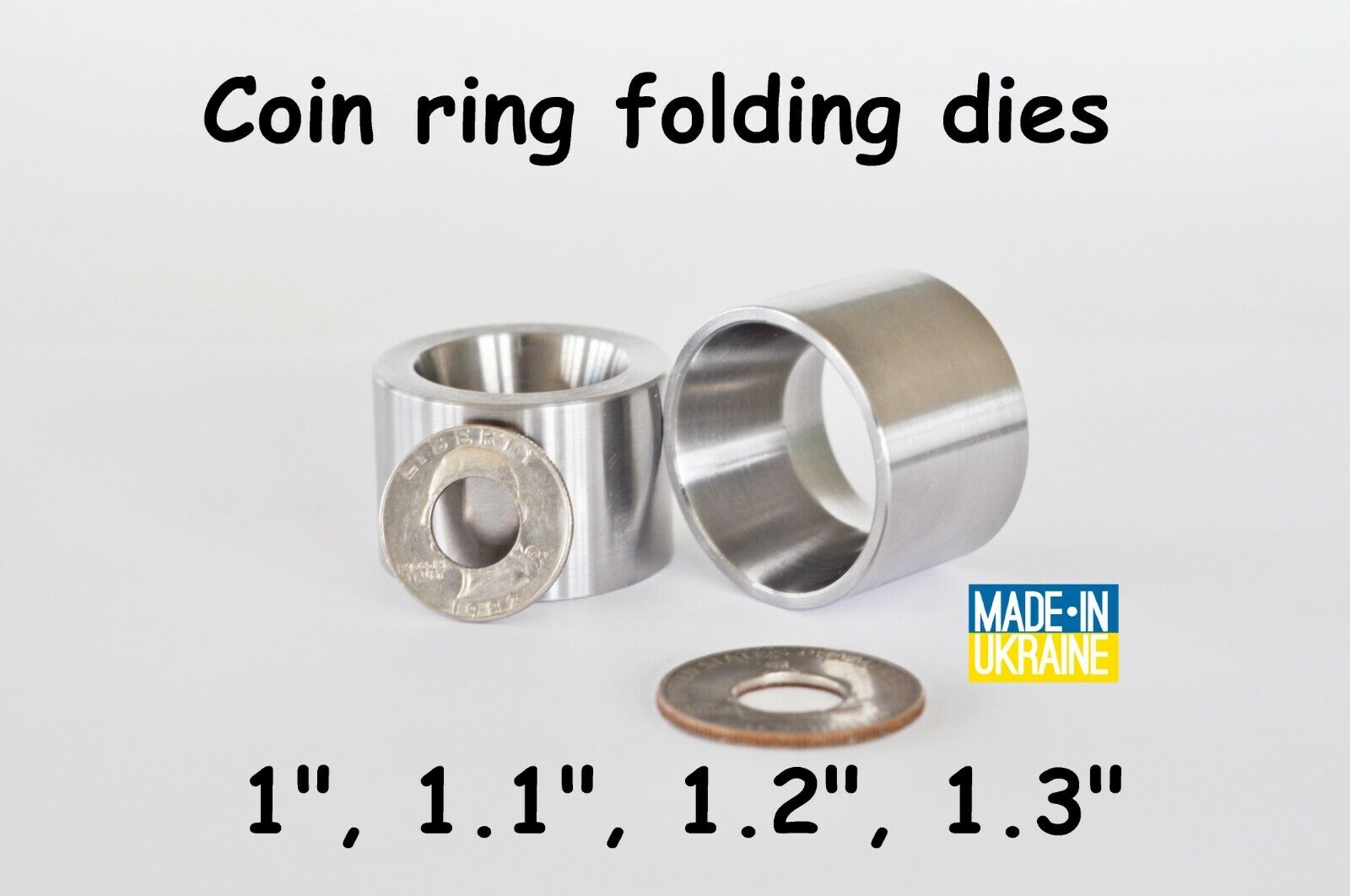 Using A Doming Block To Fold Quarter Coin Rings - Coin Ring Maker