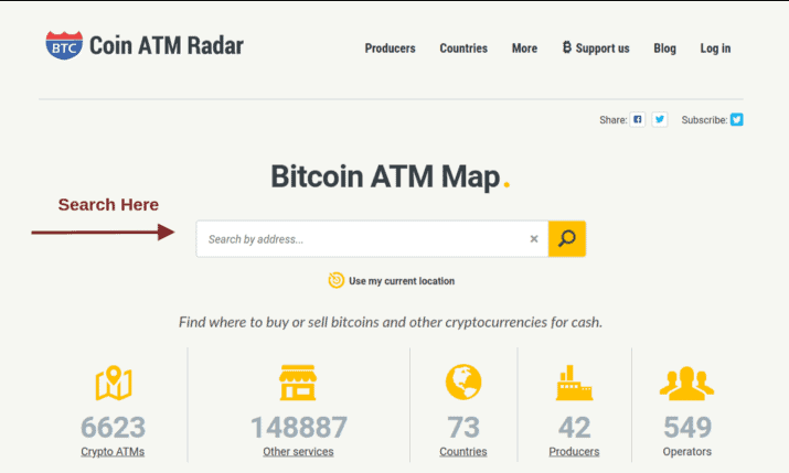 Bitcoin ATM Near Me Location Map [Crypto Machines]