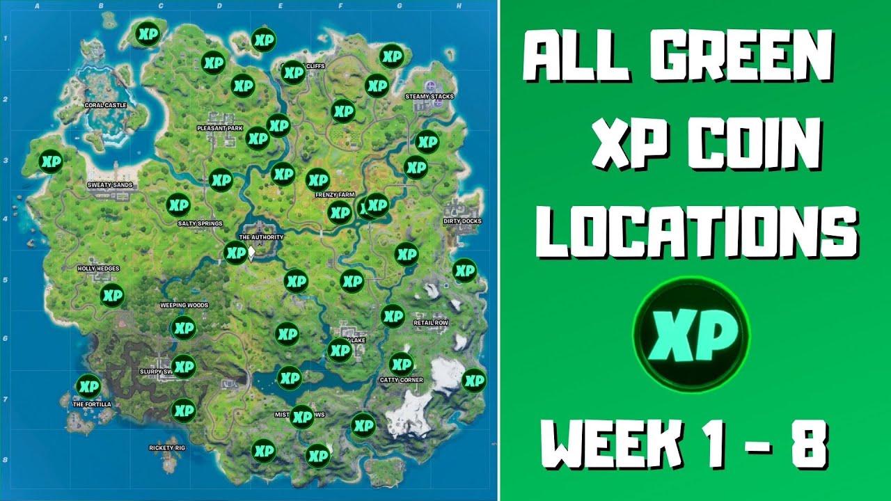 Fortnite: Every Gold XP Coin Location (Season 3 Week 8)