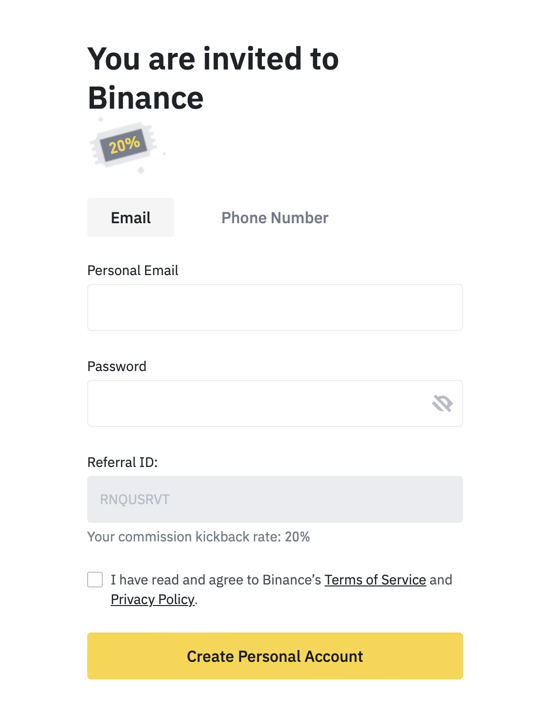 Binance Referral Code & Link is: | March 