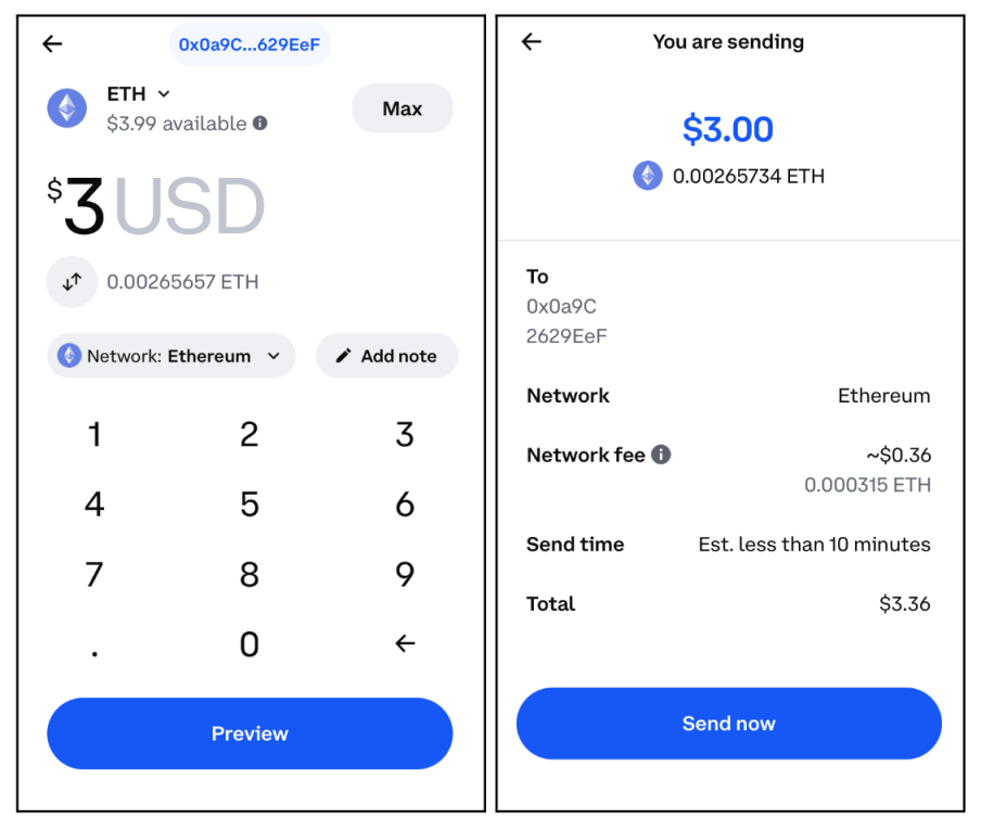 Withdraw crypto from Coinbase (mobile app) | Bifrost Wallet Support