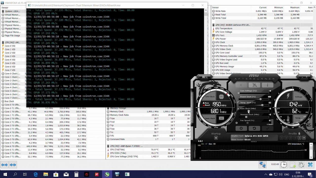 Mining NiceHash Daggerhashimoto (NH-Ethash) on NVIDIA RTX - coinlog.fun