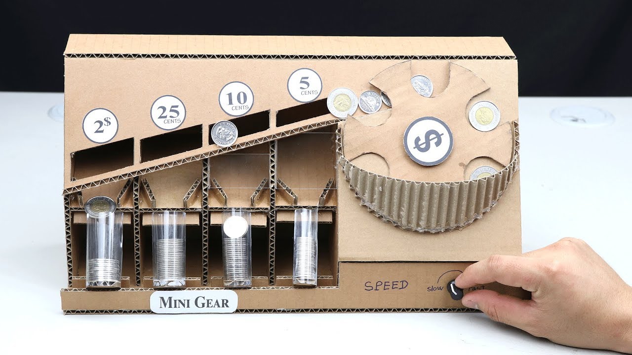 DIY Coin Sorting Machine / Self Sorting Coin Bank : 19 Steps - Instructables