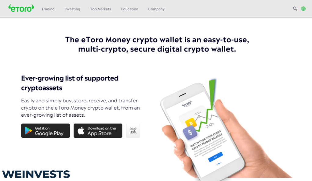 Can I send/receive cryptocurrencies to and from the eToro Money crypto wallet freely? | eToro Help