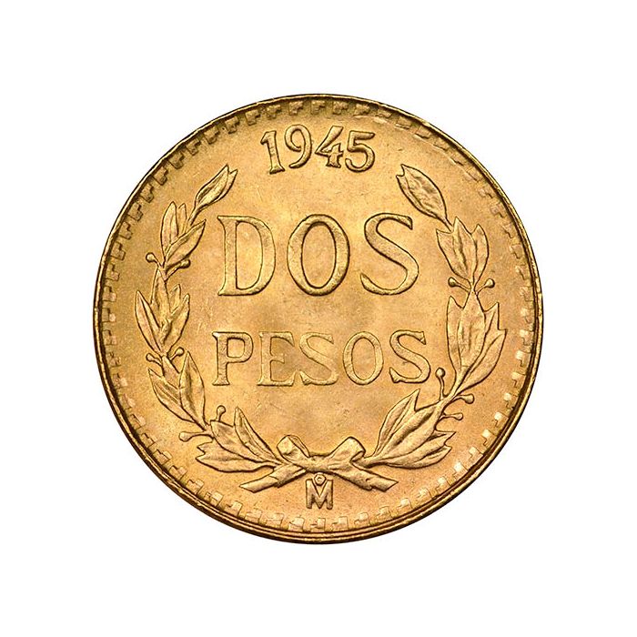 Gold 2 Pesos Mexico Coin | Chards - From £