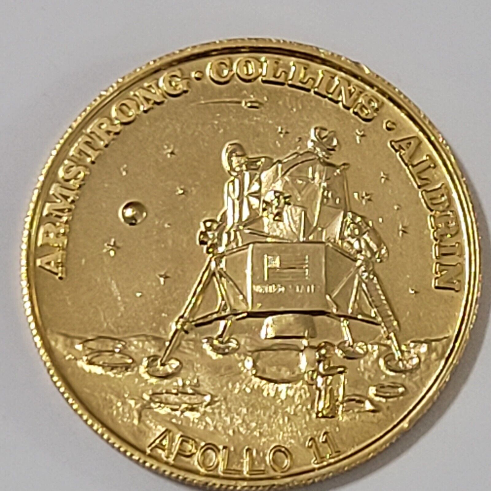 Apollo 11 Moon Landing Gold Medal PL | Golden Eagle Coins