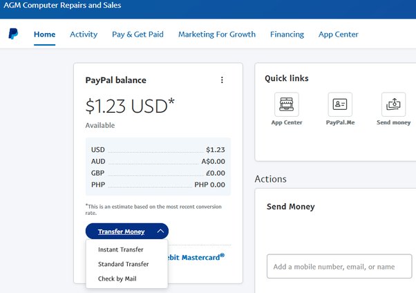 PayPal USD - JPY exchange rate