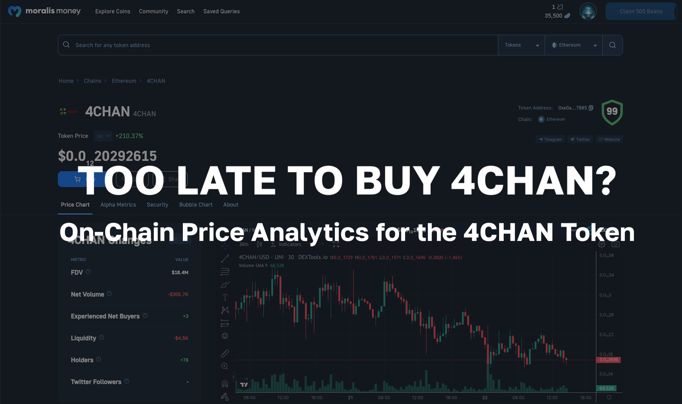 4-CHAN price today, 4CHAN to USD live price, marketcap and chart | CoinMarketCap