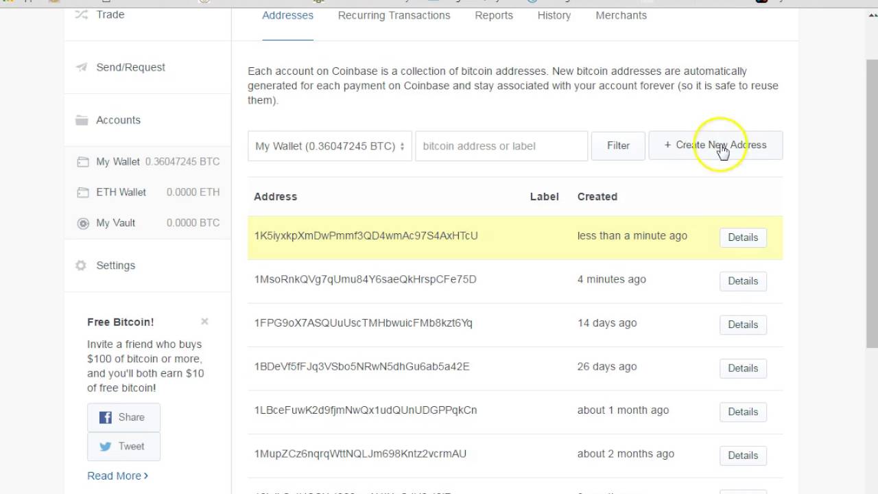 How To Find Your Wallet Addresses in Coinbase