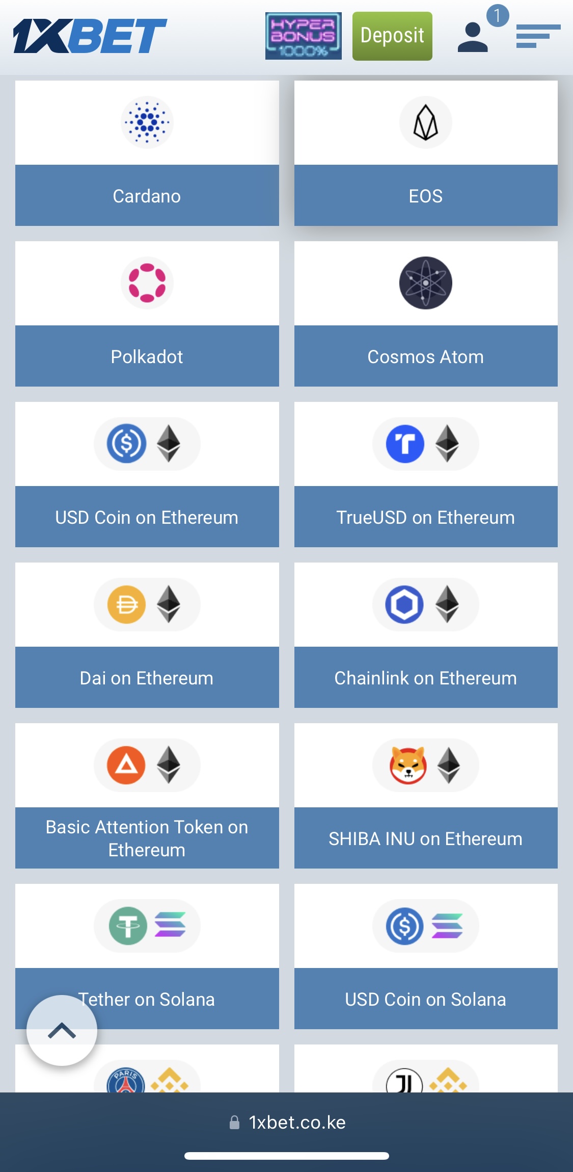 1XBET price - 1XBET to USD price chart & market cap | CoinBrain