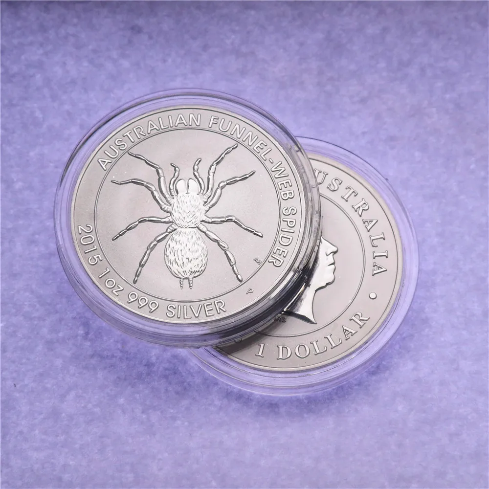 Australia 1 oz Silver coin Funnel Web Spider 