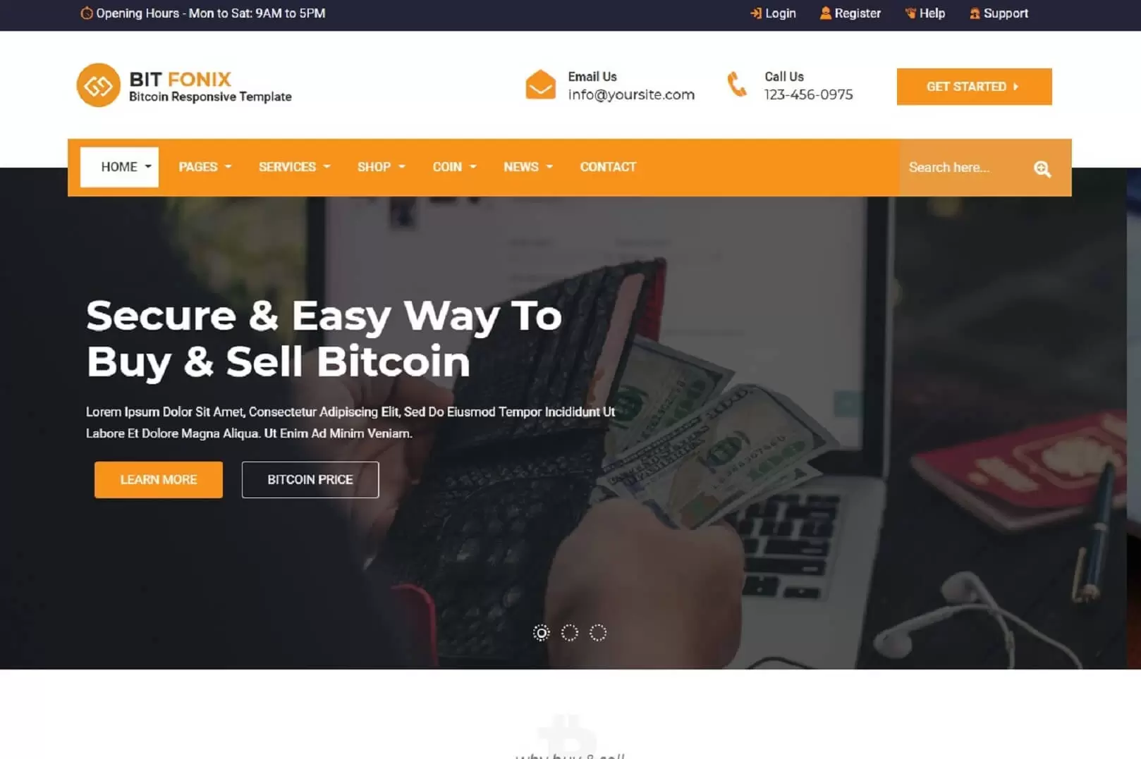 CryptoCoin – Free Bootstrap 5 Cryptocurrency Website Template