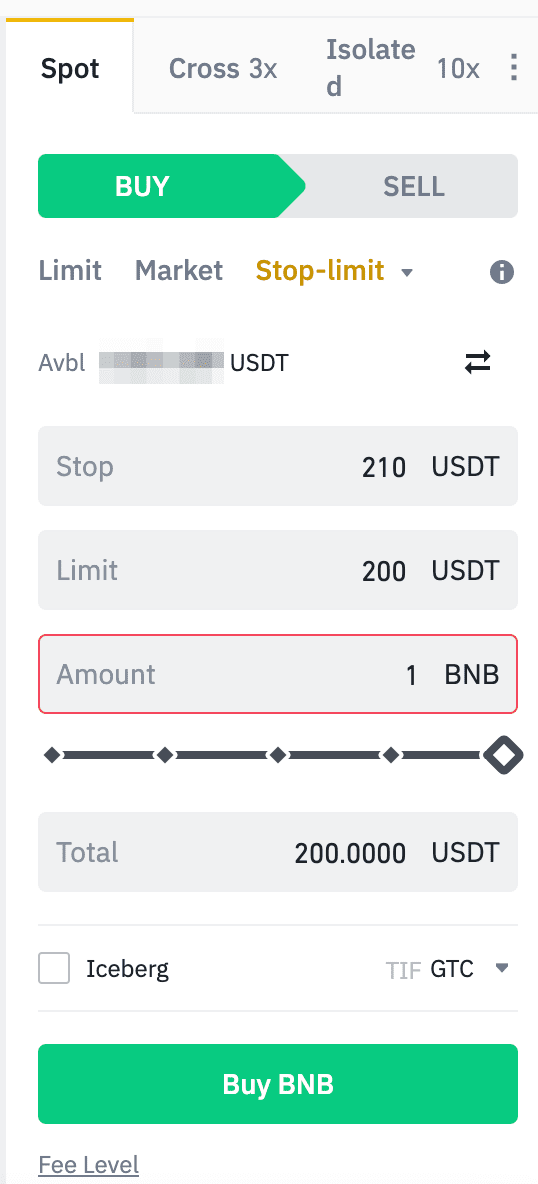 Binance types of orders