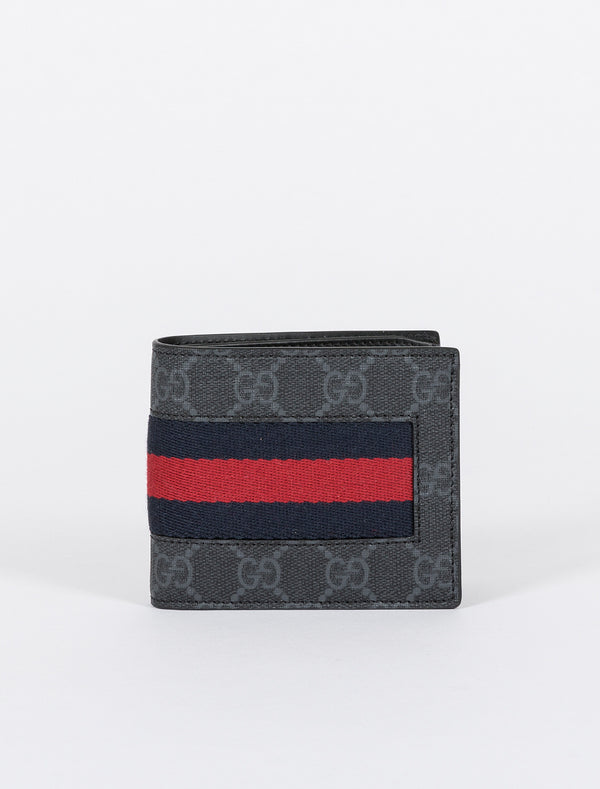 Gucci Signature Web Coin Wallet | ModeSens | Blue wallet, Wallet, Leather bifold wallet