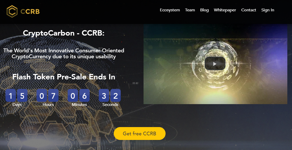 CryptoCarbon - CCRB (CCRB) ICO Rating, Reviews and Details | ICOholder