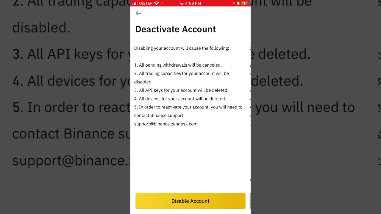 How To Delete A Binance Account Permanently () | HWC