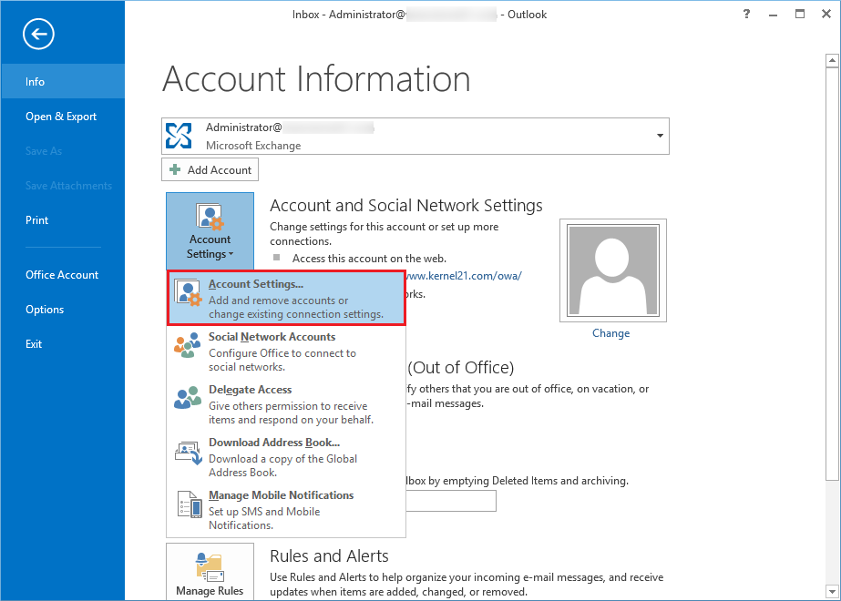 Determine the version of Microsoft Exchange Server my account connects to - Microsoft Support