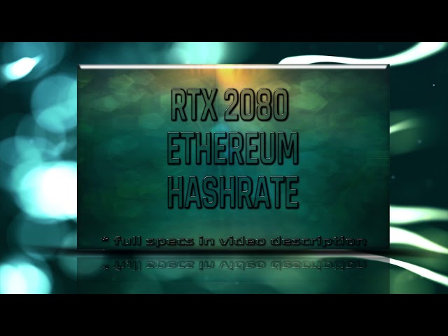 RTX Hashrate Mining Performance | Cudo Miner