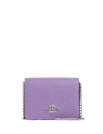 COACH®: Envelope Chain Wallet In Colorblock Signature Canvas