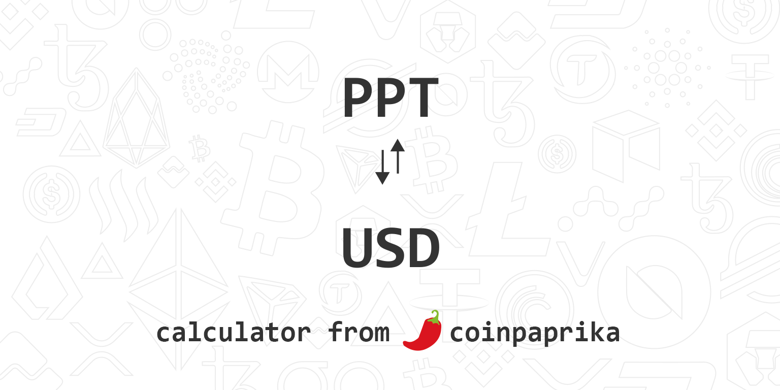 PPT ($) - Populous Price Chart, Value, News, Market Cap | CoinFi