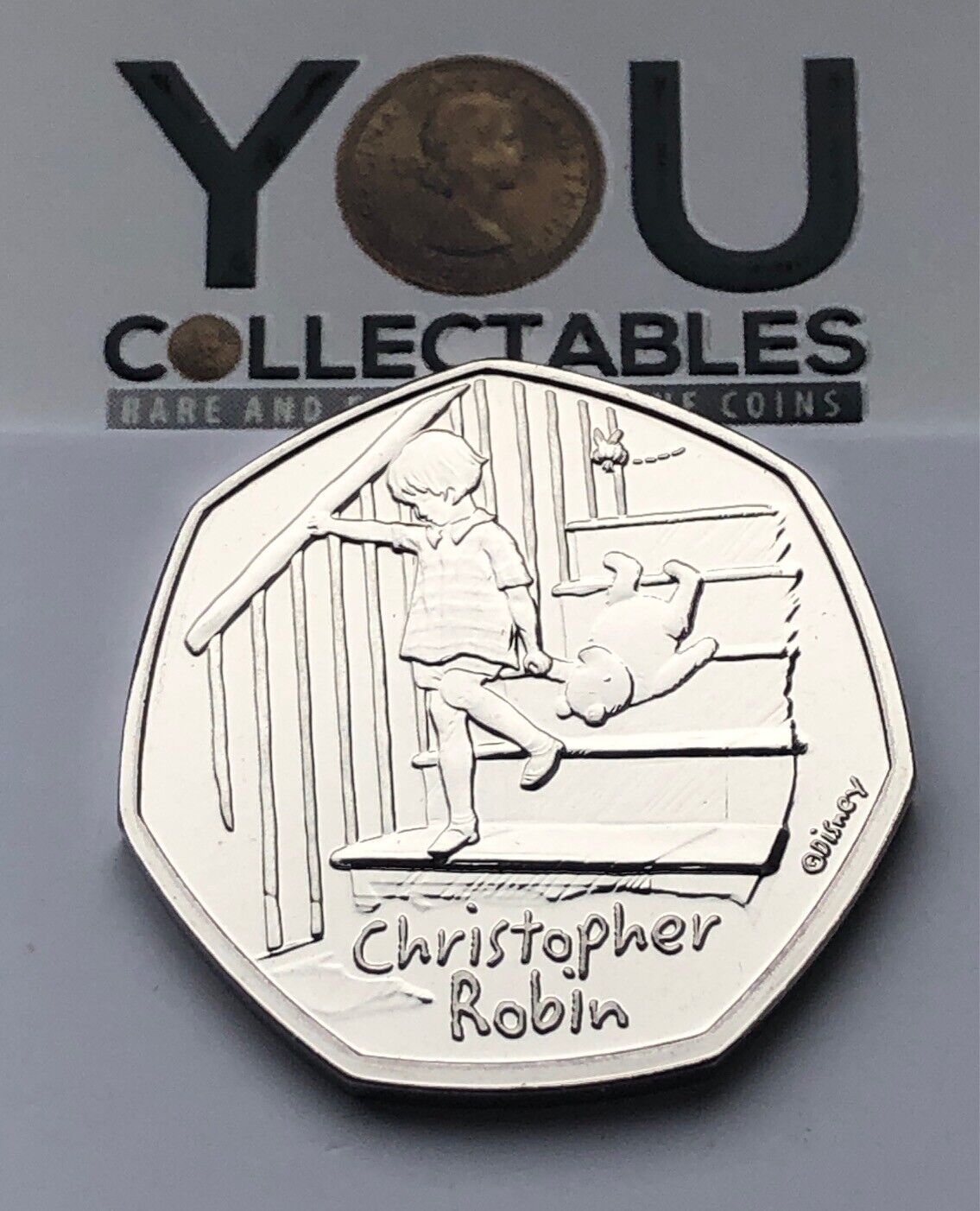 Christopher Robin 50 Pence Silver Proof Coin | Chards