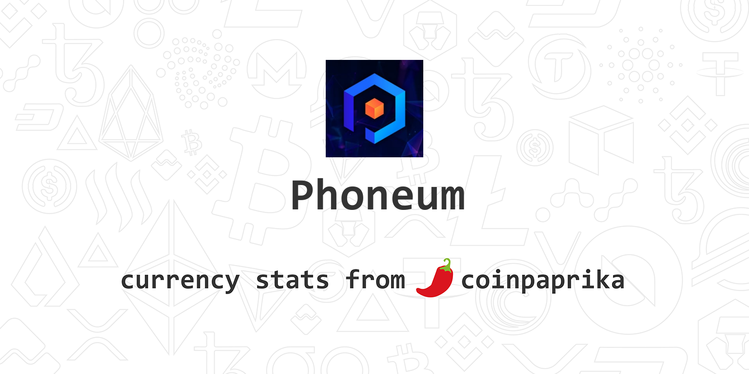 Phoenix Token (PHT) live coin price, charts, markets & liquidity