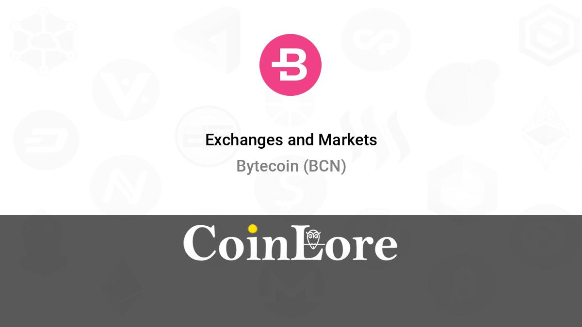 Bytecoin BCN to Bitcoin BTC Exchange / Buy & Sell Bitcoin / HitBTC