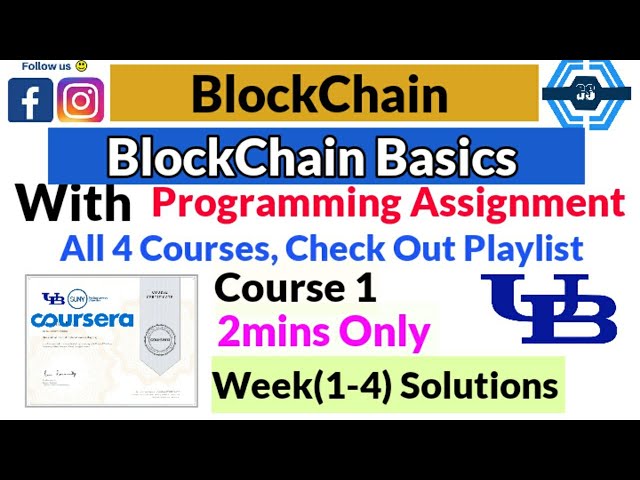 Blockchain Basics Coursera Quiz Answers - Updated