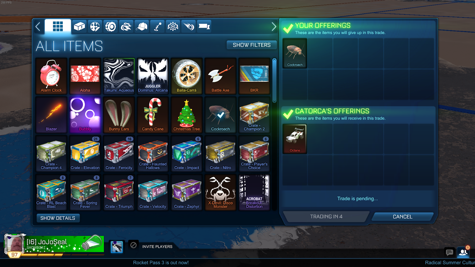 Buy Rocket League Items & Credits - Rocket League Trading | RL Exchange