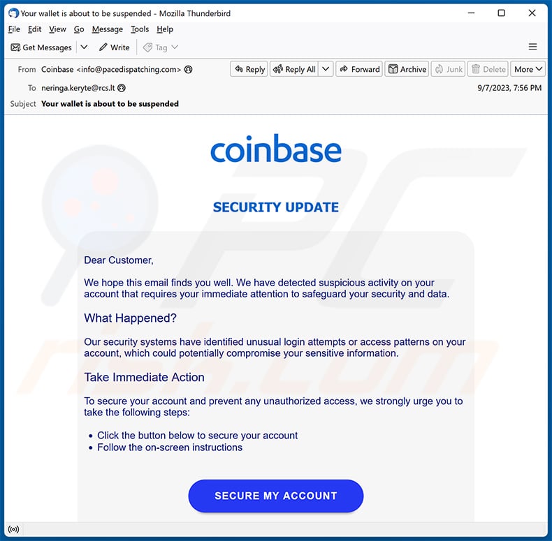 Coinbase Email Verification Spam: How to Identify and Avoid It