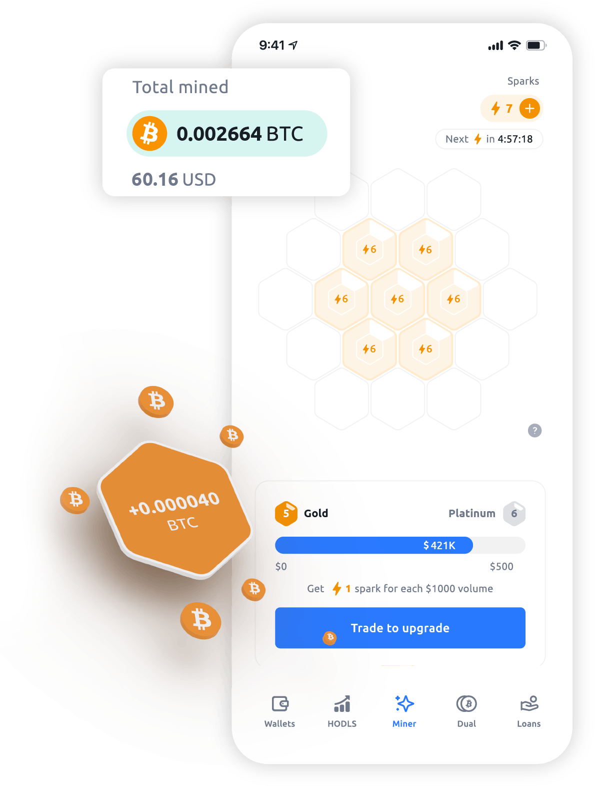 Bitcoin Miner - Earn Satoshi & Free BTC Mining for Android - Download the APK from Uptodown