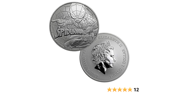 1 oz Silver Marvel Series- Spiderman BU (with capsule) | One Ounce Trading