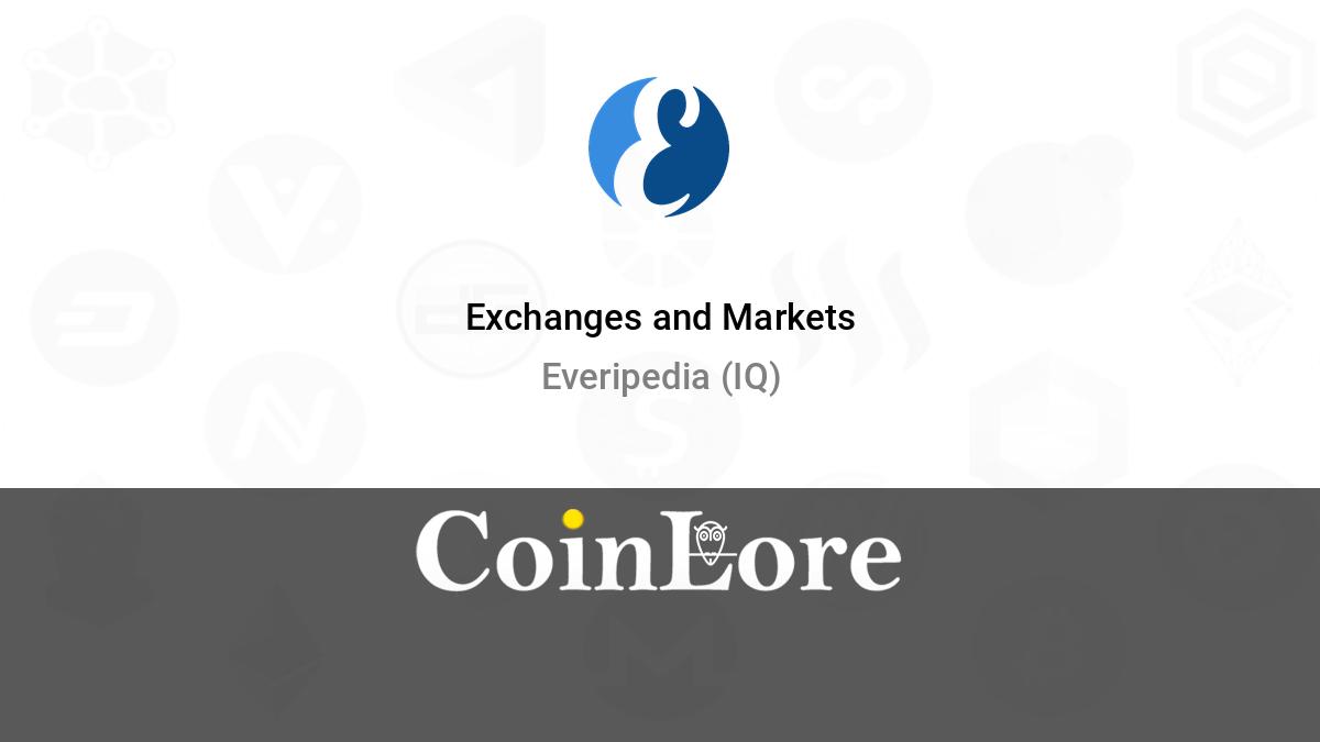 Everipedia [IQ] Live Prices & Chart