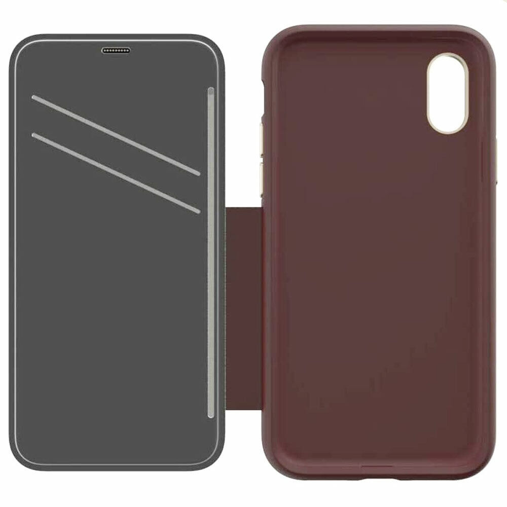 EFM MONACO D3O Wallet Case - APPLE iPhone X / XS - MULBERRY 'Clearance Sale'