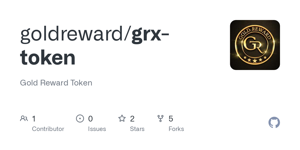 GitHub - goldreward/grx-token: Gold Reward Token